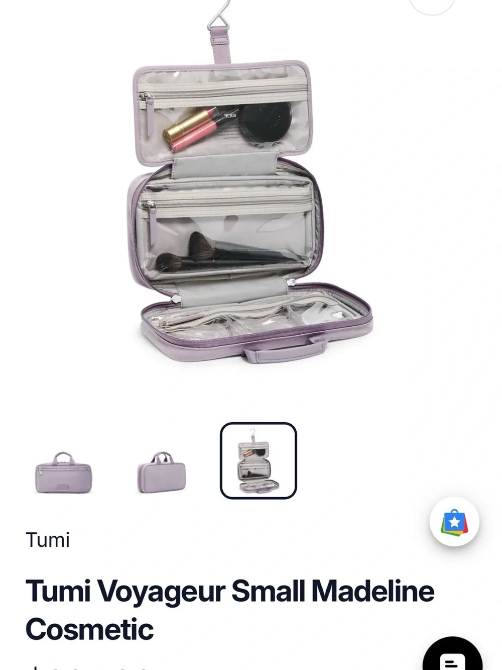 ⚡️NWT⚡️Tumi Voyageur Small Madeline Cosmetic Bag — Lavender